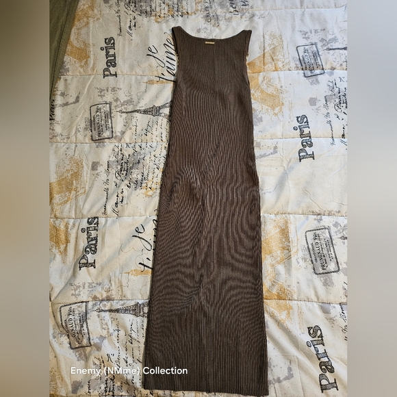 Michael Kors olive green Ribbed Dress - Picture 5 of 5